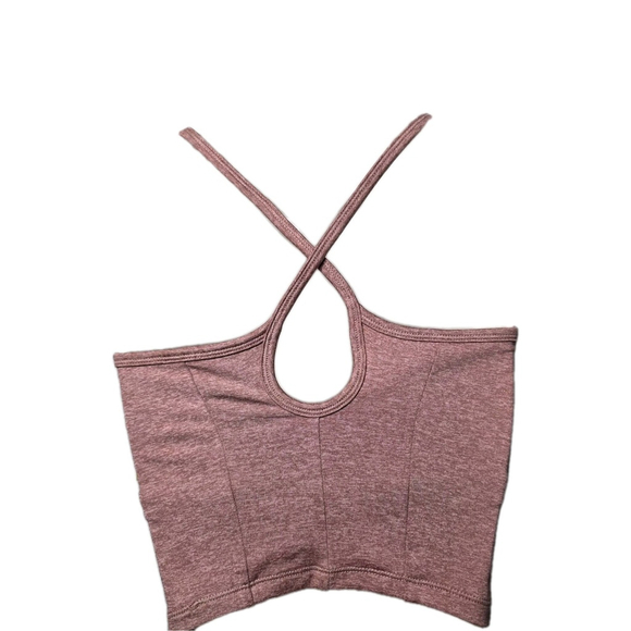 All In Motion High Support Longline Sports Bra Mauve Pink XS Criss Cross Back - Picture 5 of 6